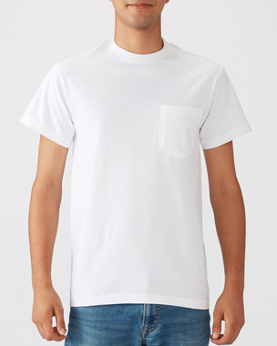 Gildan HA30亞規精梳厚磅口袋棉T恤白色