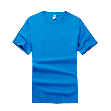 TEELOCKER 170C精梳棉圓領短袖T恤湖水藍