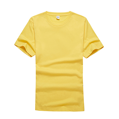 TEELOCKER K170C精梳棉兒童圓領短袖T恤黃色