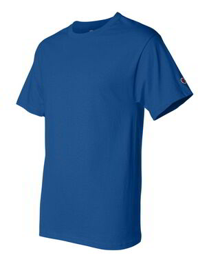 Champion T435 美規重磅兒童T恤寶藍色