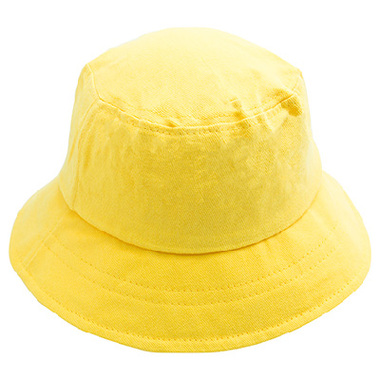 DM款純棉漁夫帽黃色