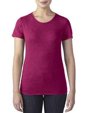 ANVIL 6750L美規輕柔圓弧女版T恤石楠紅